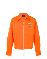 Men's Orange Shirt Jackets by Prada | Lookastic