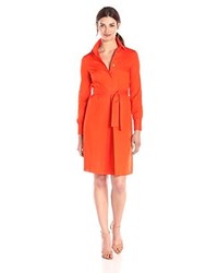 Anne Klein 34 Sleeve Fit And Flare Shirt Dress