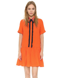 House of Holland Embroidered Shirt Dress