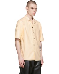 Nanushka Beige Bodil Vegan Leather Shirt