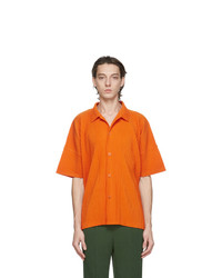 Homme Plissé Issey Miyake Orange Mc July Short Sleeve Shirt