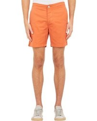Grown Sewn Twill Shorts Orange