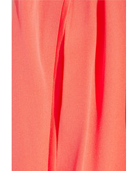 Milly Neon Stretch Silk Shorts