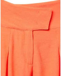 See by Chloe Crepe Shorts With Pleat Front