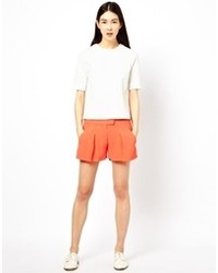 See by Chloe Crepe Shorts With Pleat Front