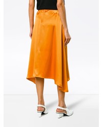 Sies Marjan Silk Asymmetric Midi Skirt
