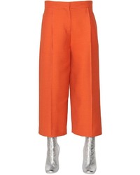 Orange Silk Pants