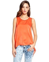 Orange Silk Shirt