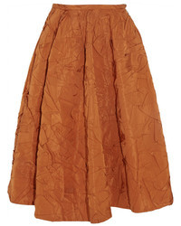 Orange Silk Skirt