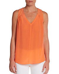 Orange Silk T-shirt