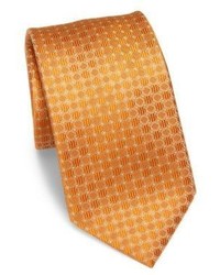 Brioni Textured Circle Silk Tie