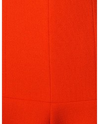 Carven Bright Orange Wool Skirt