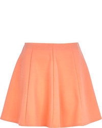 River Island Light Orange Skater Skirt