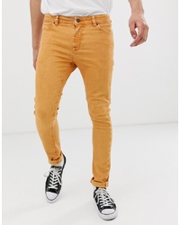 orange skinny jeans mens