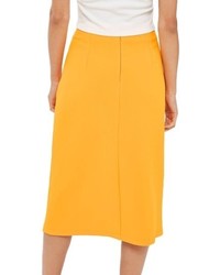 Topshop Grommet Wrap Midi Skirt