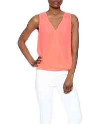 Yi Clothing Boutique Embroidered Shoulder Detail Top