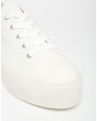 Asos Dion Flatform Lace Up Sneakers