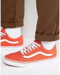 Vans Old Skool Sneakers In Orange Va38g1moo