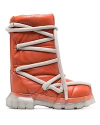 Orange Snow Boots