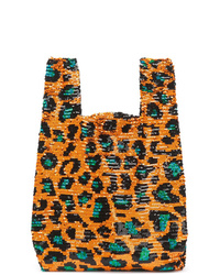 Ashish Sequin Leopard Print Tote Bag