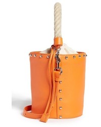 J.W.Anderson Studded Bucket Bag Orange
