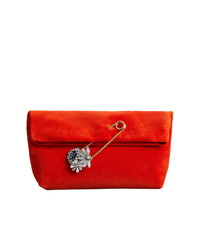 Burberry The Small Pin Clutch In Velvet