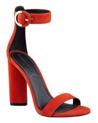 Giselle Two Piece Suede Block Heel Sandals