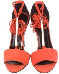 Pierre Hardy Suede Lace Up Sandals