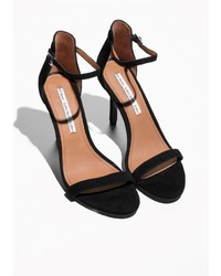 Other Stories Suede Two Strap Sandals
