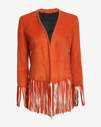 Orange Suede Jacket