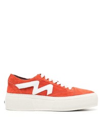 MSGM Low Top Suede Sneakers