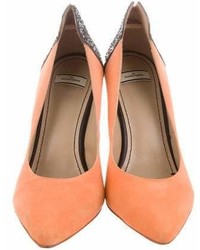 By Malene Birger Suede Pointed Toe Pumps
