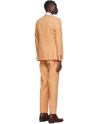 Dries Van Noten Orange Gabardine Suit