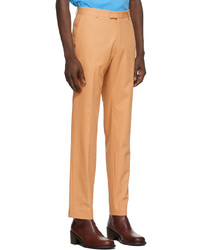 Dries Van Noten Orange Gabardine Suit