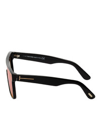 Tom Ford Black And Gold Whyat Sunglasses