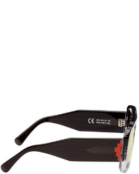 Marcelo Burlon County of Milan Black Transparent Retrosuperfuture Edition Cruz Sunglasses