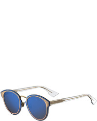 Christian Dior Dior Diornightfall Square Mirrored Sunglasses