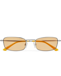 Sun Buddies E 40 Rectangle Frame Stainless Steel And Acetate Sunglasses