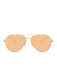The Row Gold And Pink Casse Sunglasses