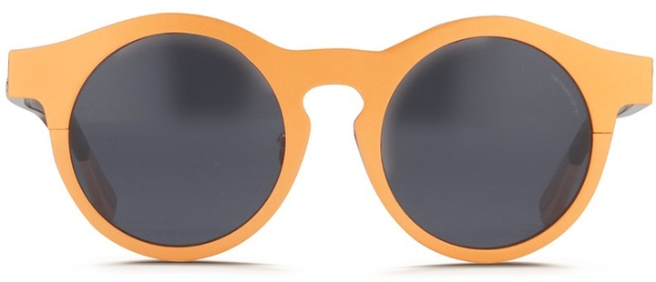 krisvanassche x linda farrow colourblock matte aluminium sunglasses original 212359