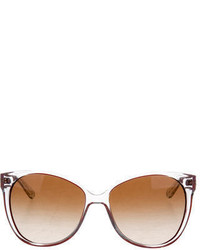 Tory Burch Logo Embellished Oversize Sunglasses
