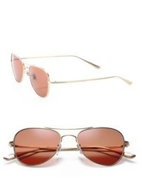 Oliver Peoples The Row The Row For Oliver Peoples Executive Suite 53mm Titanium Aviator Sunglasses