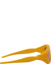 Bottega Veneta Orange Oval Sunglasses