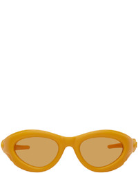 Bottega Veneta Orange Oval Sunglasses