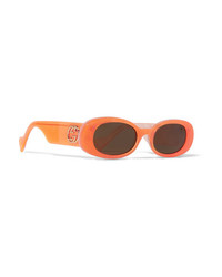 Gucci Oval Frame Acetate Sunglasses