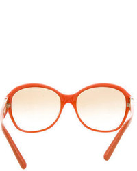 Tory Burch Oversize Logo Sunglasses