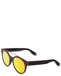 Givenchy Rave Collection Round Sunglasses With Brow Bar 50mm