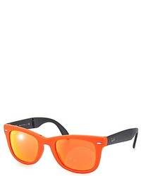 Ray-Ban Rb 4105 601969 Matte Brown Orange Plastic Sunglasses 50mm