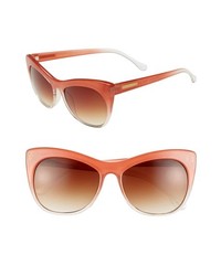 Steve Madden 55mm Cat Eye Sunglasses Ombre Orange One Size