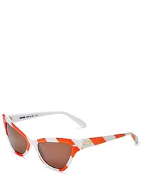 Moschino Striped Cat Eye Sunglasses 53mm